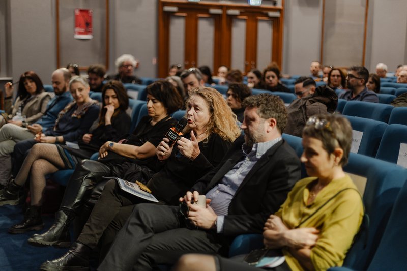 Η Φοίβη Οικονομοπούλου Αγγελοπούλου στην παρουσίαση του Filmography